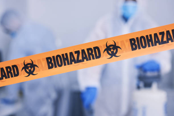 Professional Biohazard Cleanup technician working in Belvidere, NJ